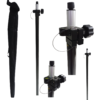 Bastón GPS GNSS RTK de Fibra de Carbono 2.20 m Compatible con Leica, Trimble, Topcon, CHCNAV y Sokkia