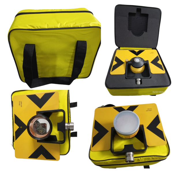 1 Prisma Circular con Objetivo Amarillo de Alta Visibilidad - Precisión 3-4"