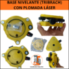 Base Nivelante Topográfica con Plomada Láser – Amarilla